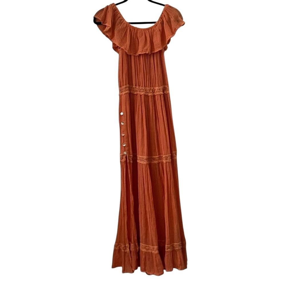 Jen’s Pirate Booty Ozone Gauzy Maxi Dress Size M/L - Picture 2 of 13
